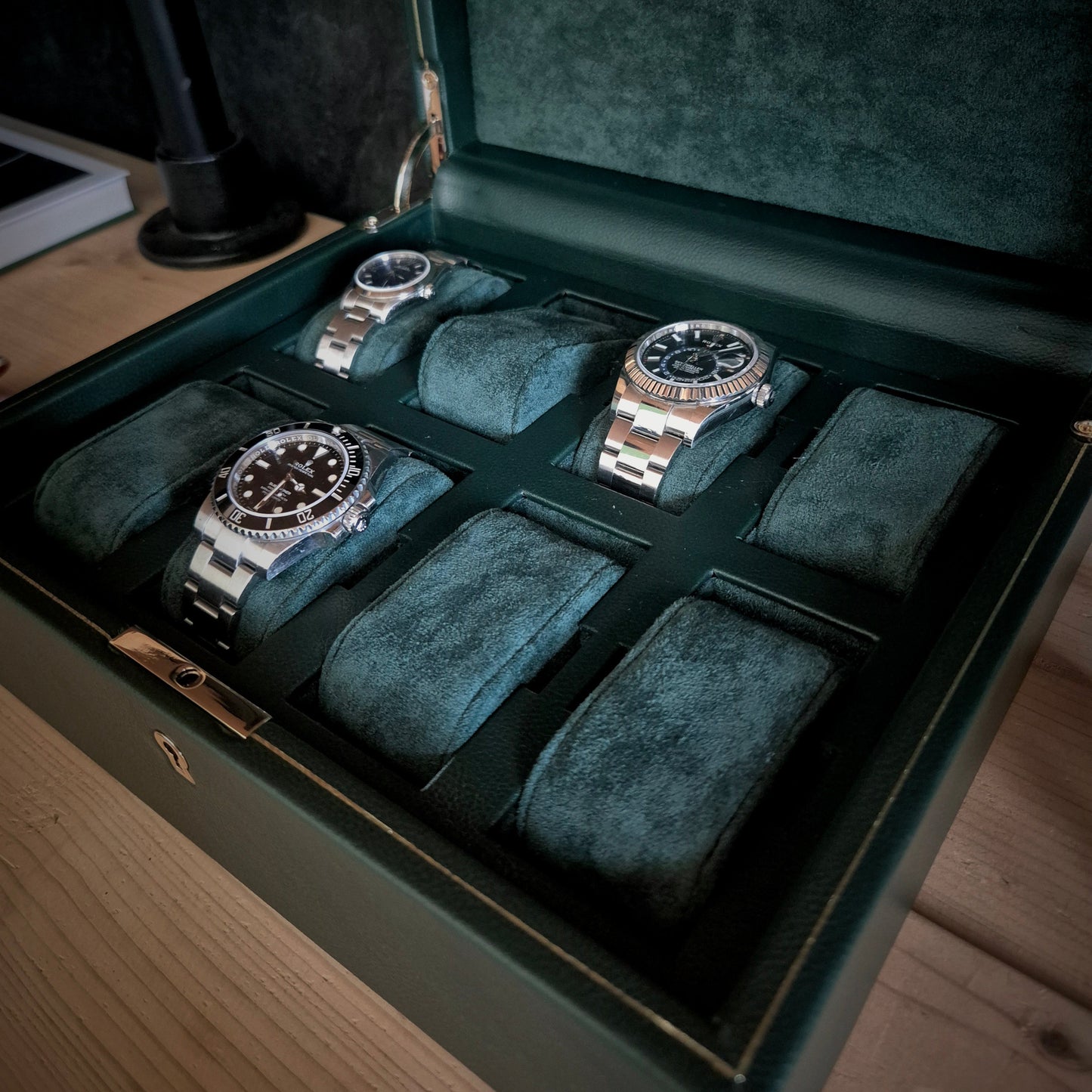 Horlogedoos British Racing 8 horloges Wolf 1834 - Horlogerieshop.nl