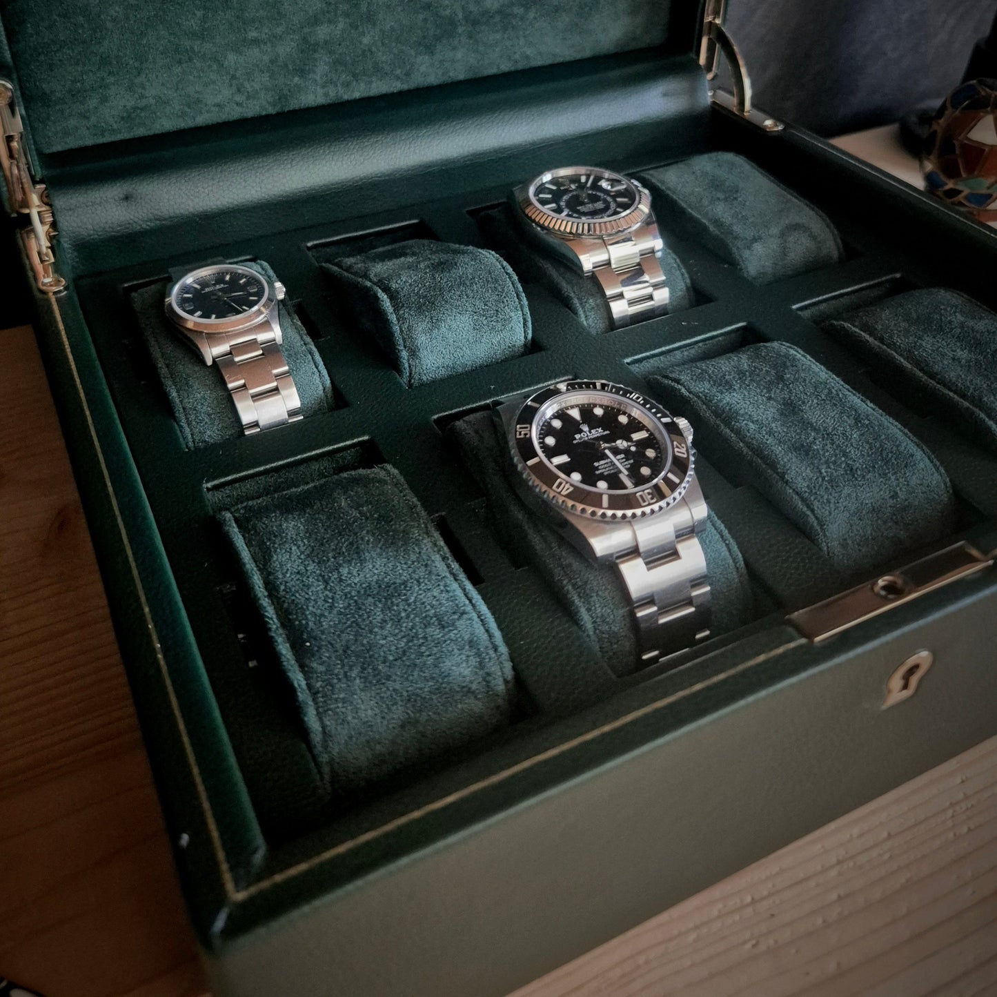 Horlogedoos British Racing 8 horloges Wolf 1834 - Horlogerieshop.nl