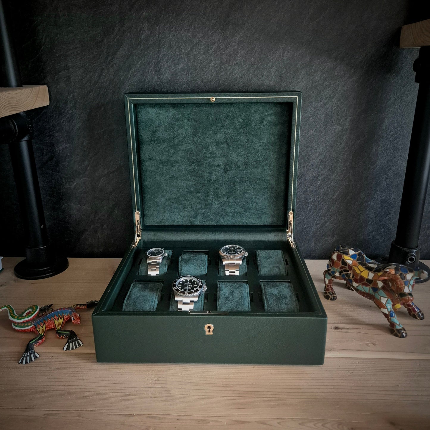 Horlogedoos British Racing 8 horloges Wolf 1834 - Horlogerieshop.nl