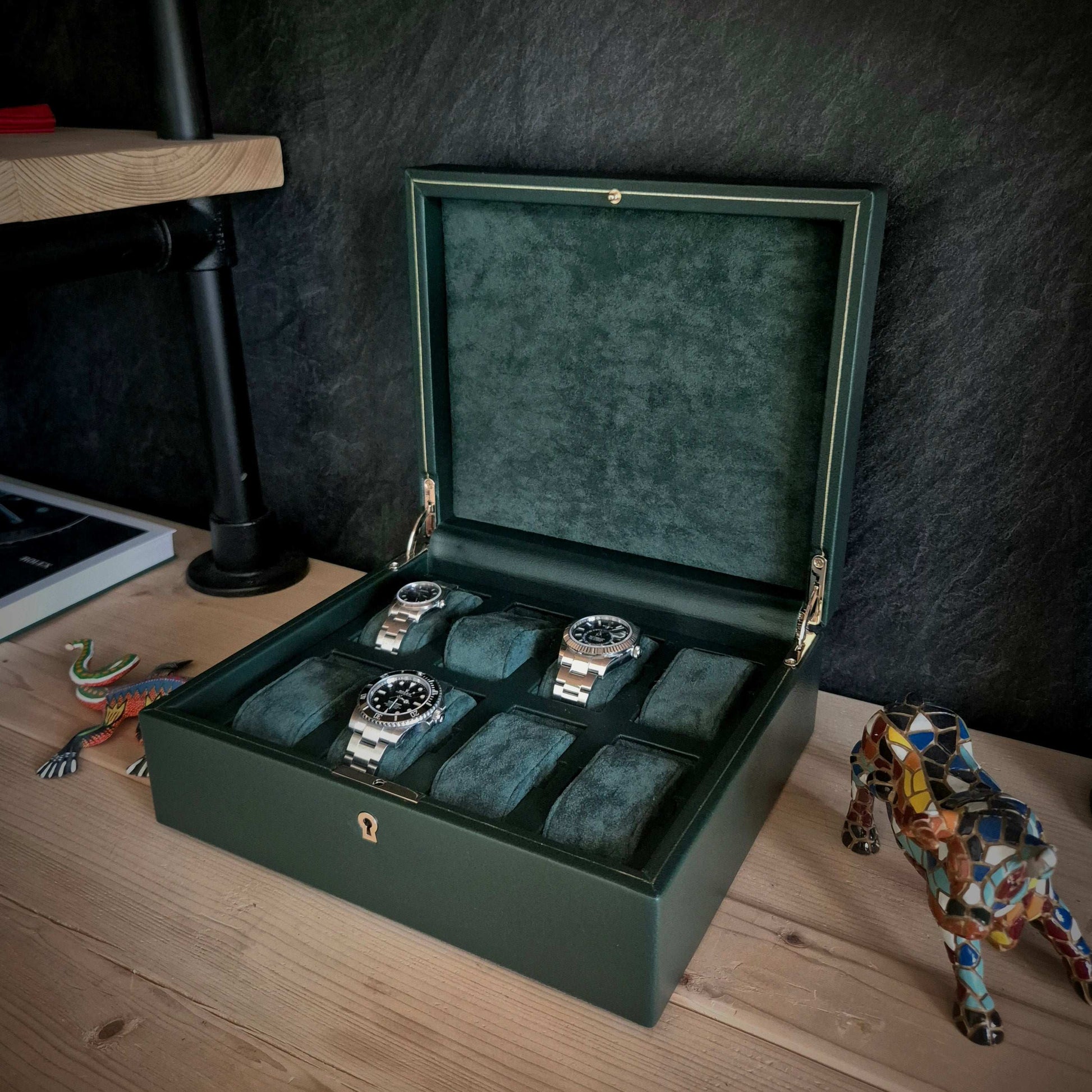 Horlogedoos British Racing 8 horloges Wolf 1834 - Horlogerieshop.nl