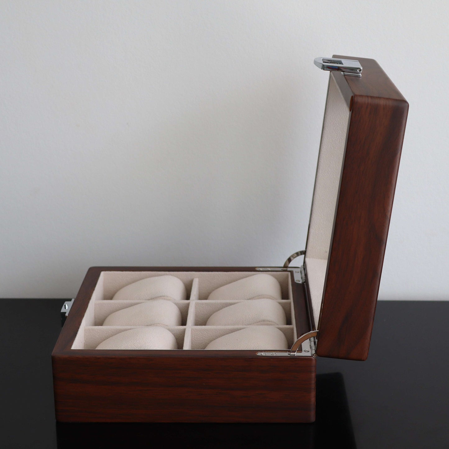 Horlogedoos Donkerbruin hout 6 Horloges
