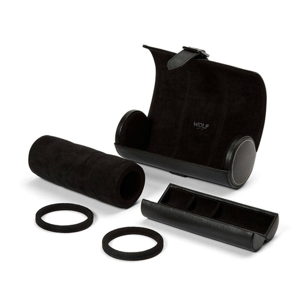 Horlogrol British Racing 3 horloges Wolf 1834 - Horlogerieshop.nl