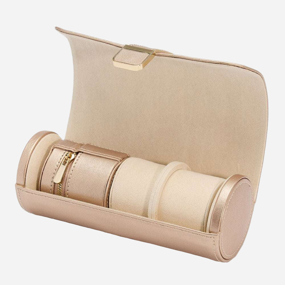 Horlogrol Palermo 2 horloges met juwelen pouch Wolf 1834 - Horlogerieshop.nl