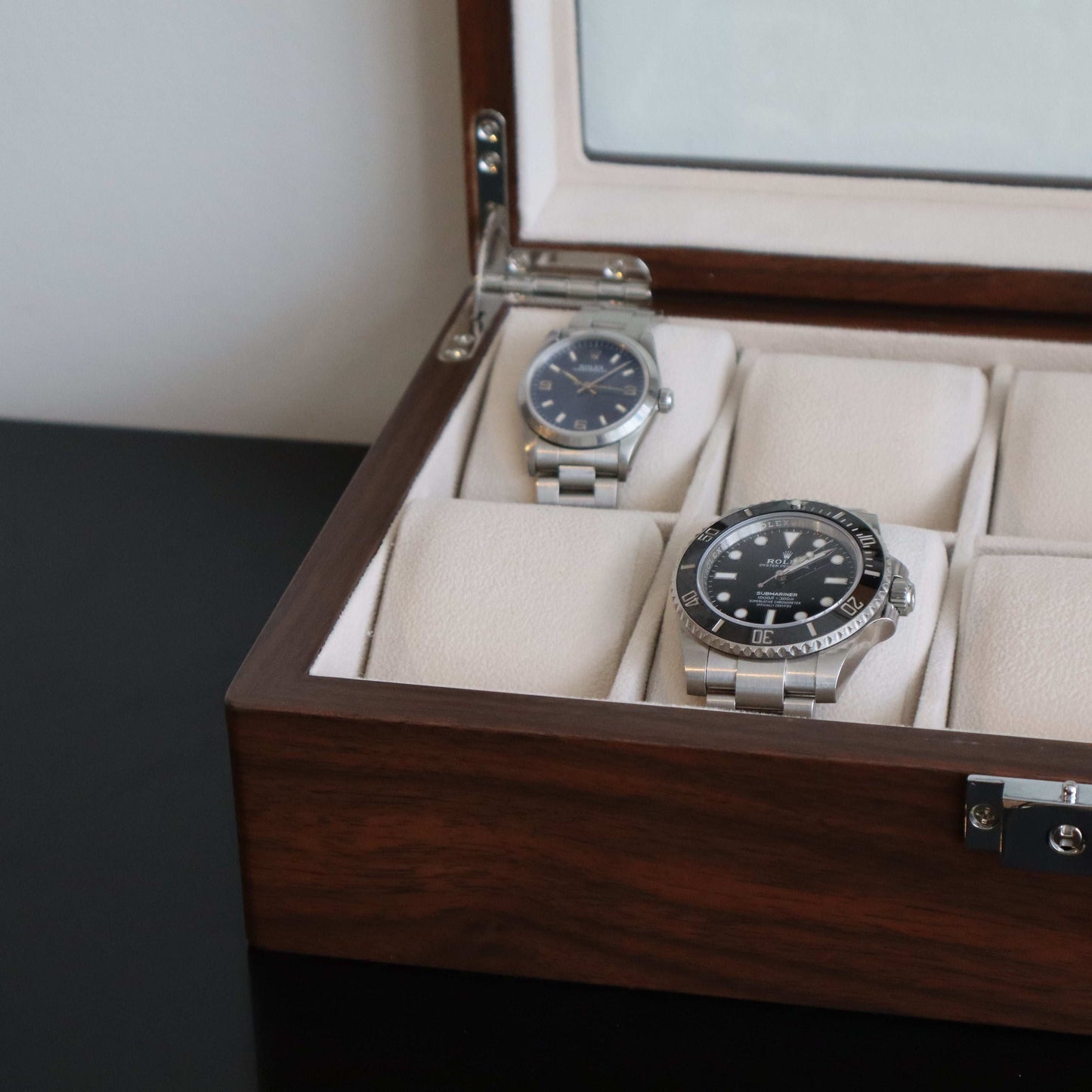 Horlogedoos Donkerbruin hout 10 Horloges