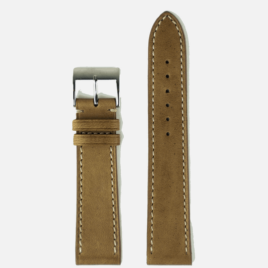 Horlogeband Cavallo paardenleder Havana Brown