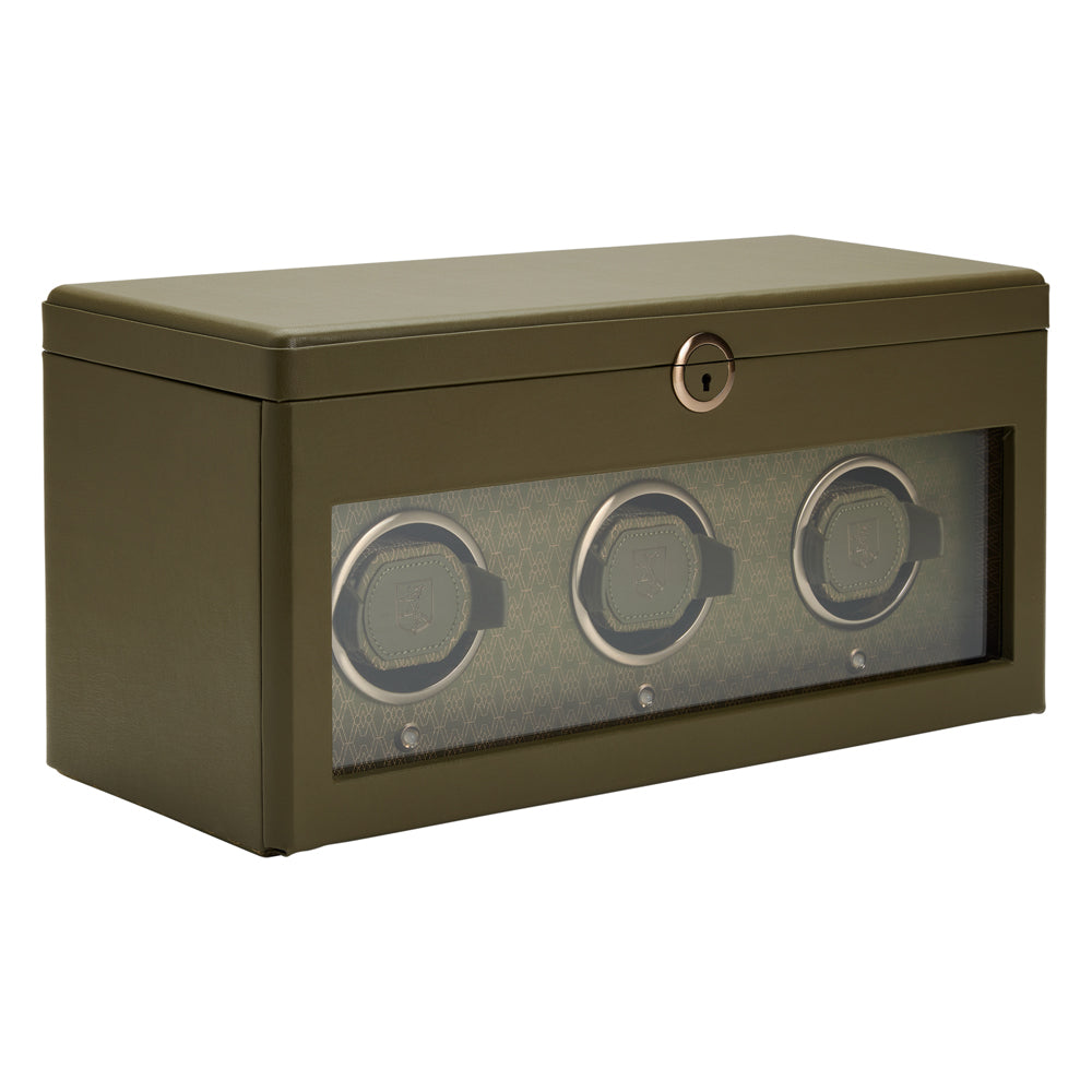 Watch winder Earth 3 horloges Wolf 1834 - Horlogerieshop.nl