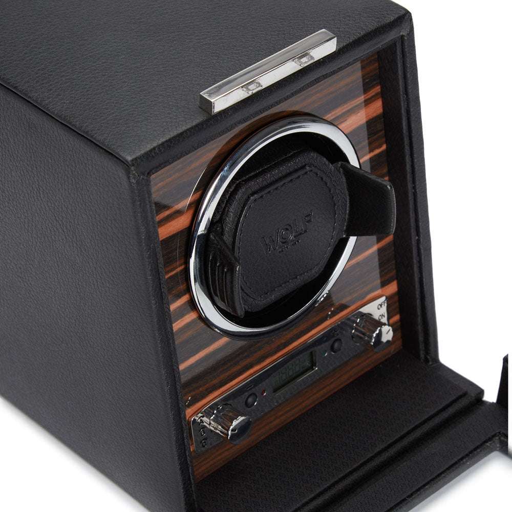 Watch winder Roadster 1 horloge Wolf 1834 - Horlogerieshop.nl