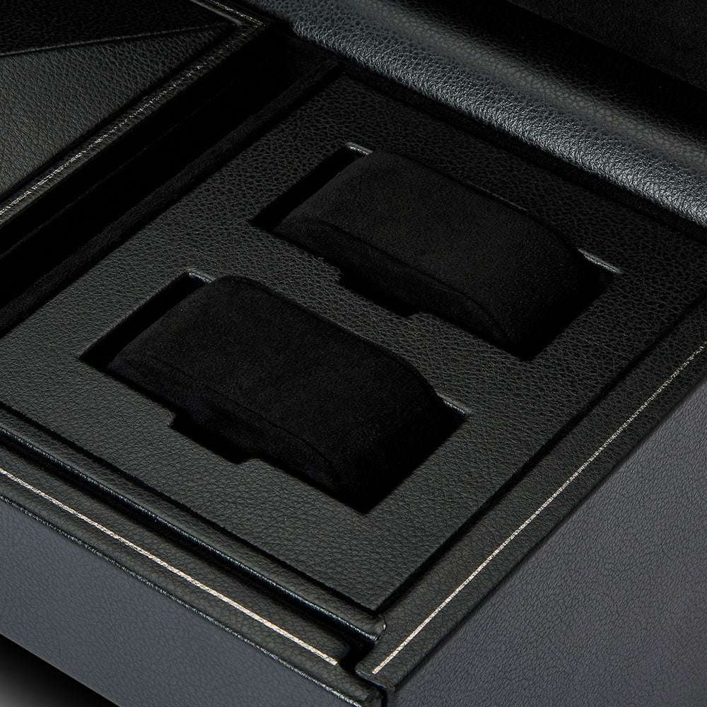 Watch winder met lade British Racing 3 horloges Wolf 1834 - Horlogerieshop.nl