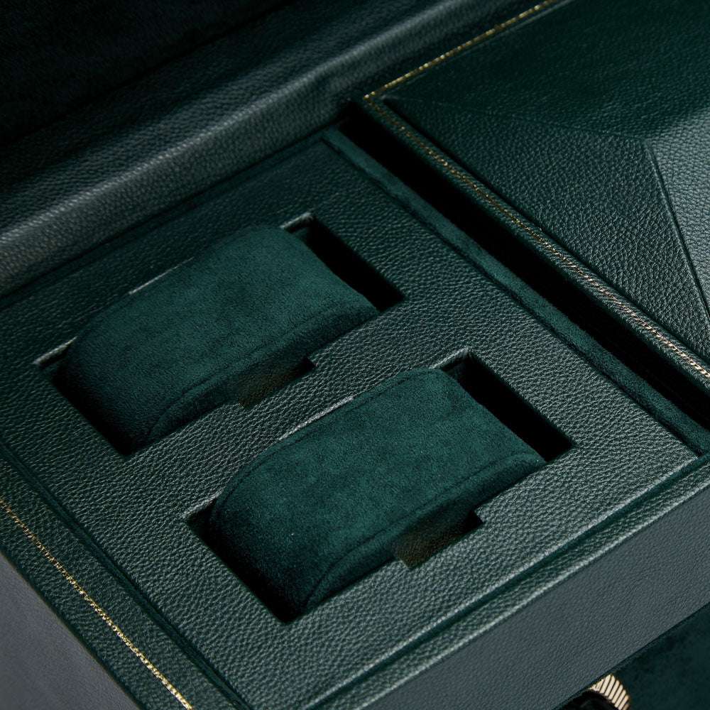 Watch winder met lade British Racing 3 horloges Wolf 1834 - Horlogerieshop.nl