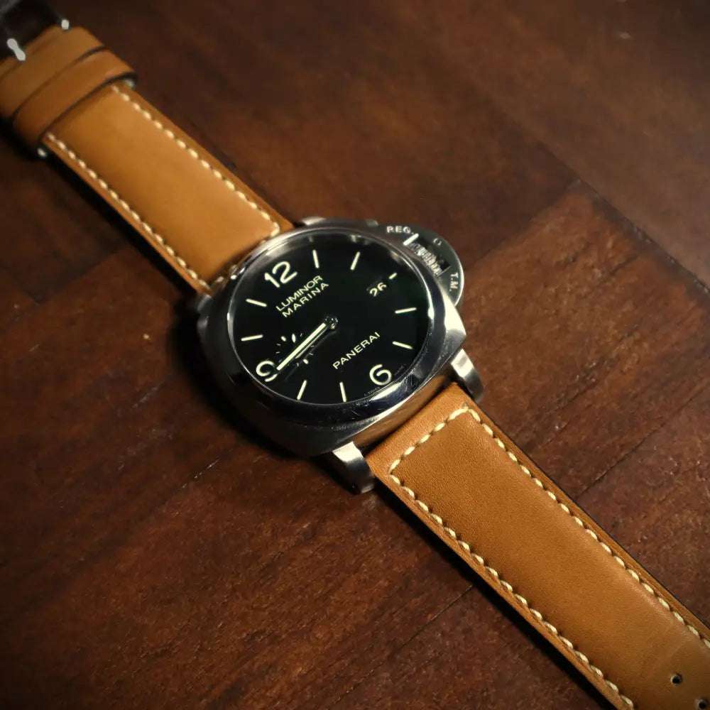 Horlogeband koeienleder Cognac Cowhide - Horlogebanden - Horlogerieshop.nl