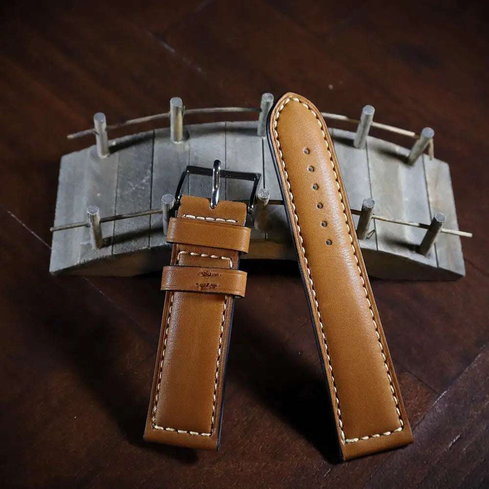 Horlogeband koeienleder Cognac Cowhide - Horlogebanden - Horlogerieshop.nl