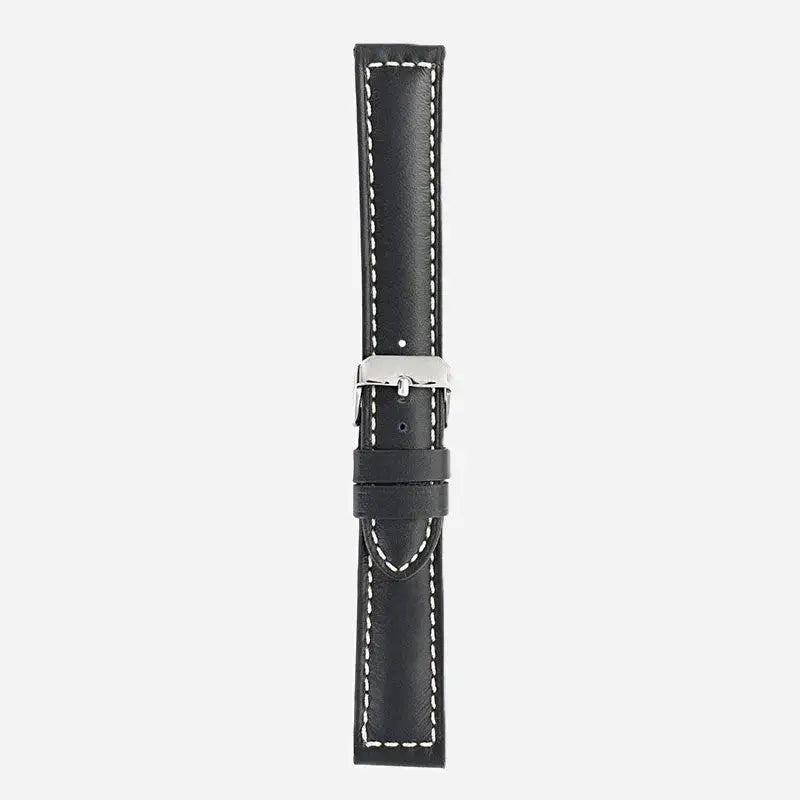 Horlogeband koeienleder Negroni Black - Horlogebanden - Horlogerieshop.nl