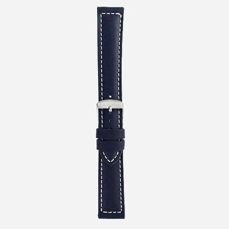 Horlogeband koeienleder Night Blue - Horlogebanden - Horlogerieshop.nl