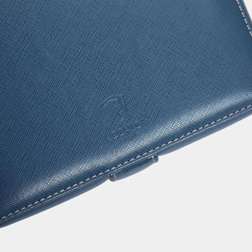 Horlogedoos Blauw leder 6 Horloges Modalo - Horlogedoos - Horlogerieshop.nl