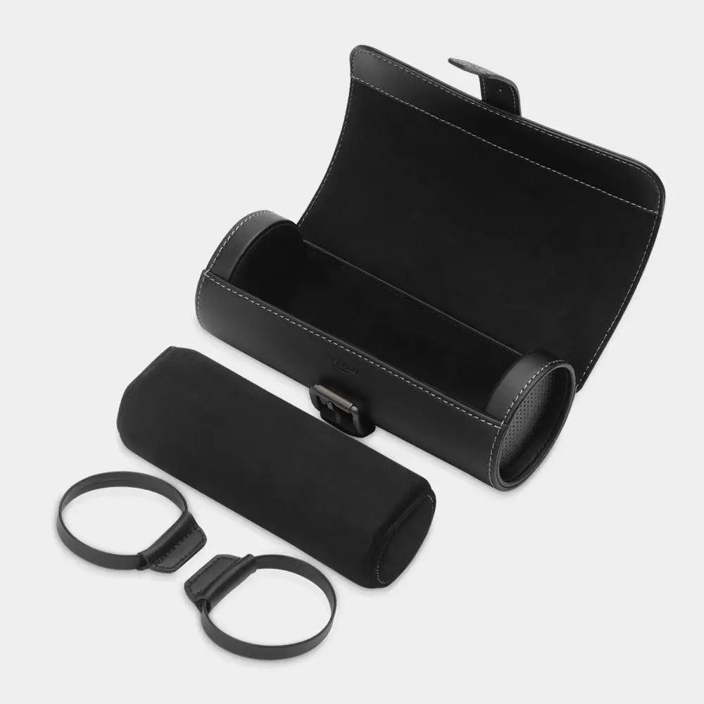 Horlogerol Zwart leder 3 Horloges Modalo - Horlogedoos - Horlogerieshop.nl