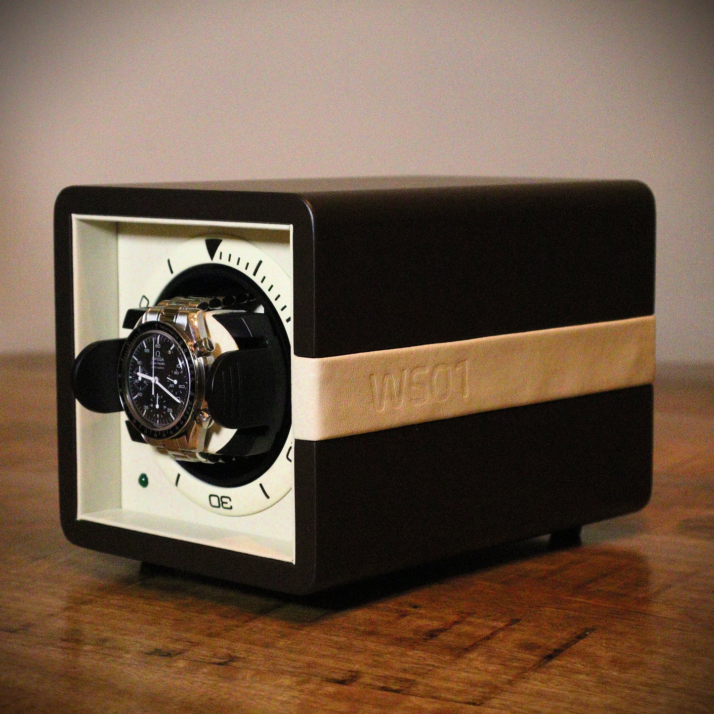 Watch Winder Leder 1 Horloge Leanschi