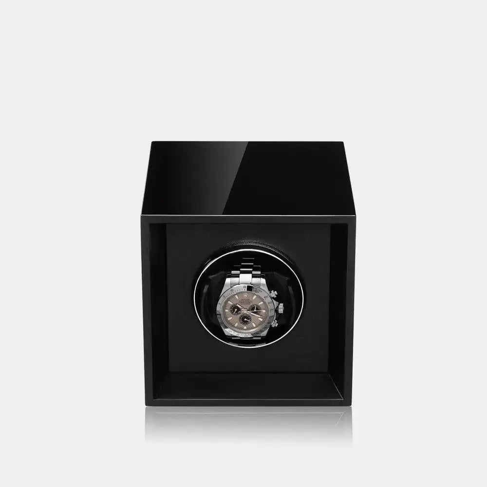 Watch winder Piano zwart hout 1 Horloge Modalo - Watch Winder - Horlogerieshop.nl