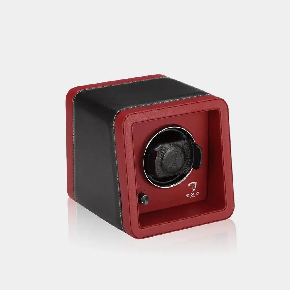 Watch winder Rood/Zwart 1 Horloge Modalo - Watch Winder - Horlogerieshop.nl