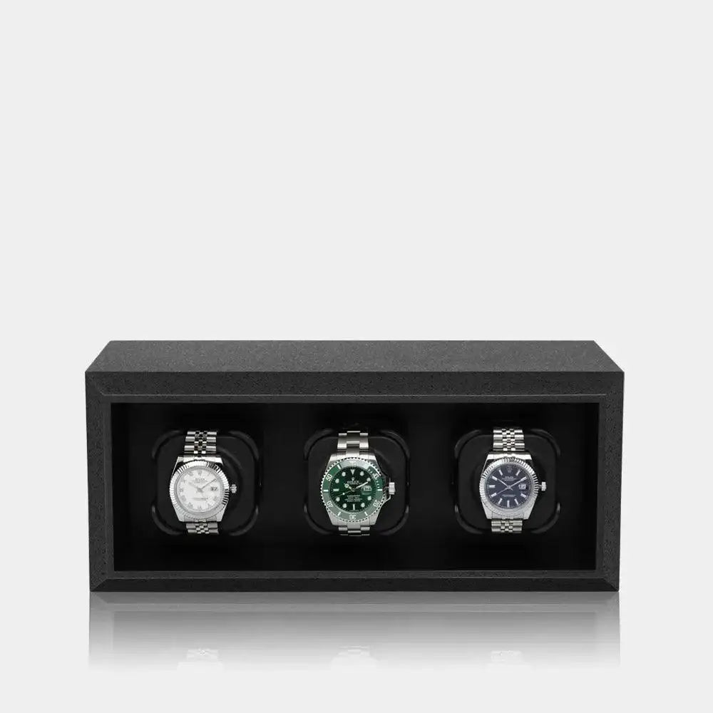 Watch winder zwart 3 Horloges Modalo - Watch Winder - Horlogerieshop.nl