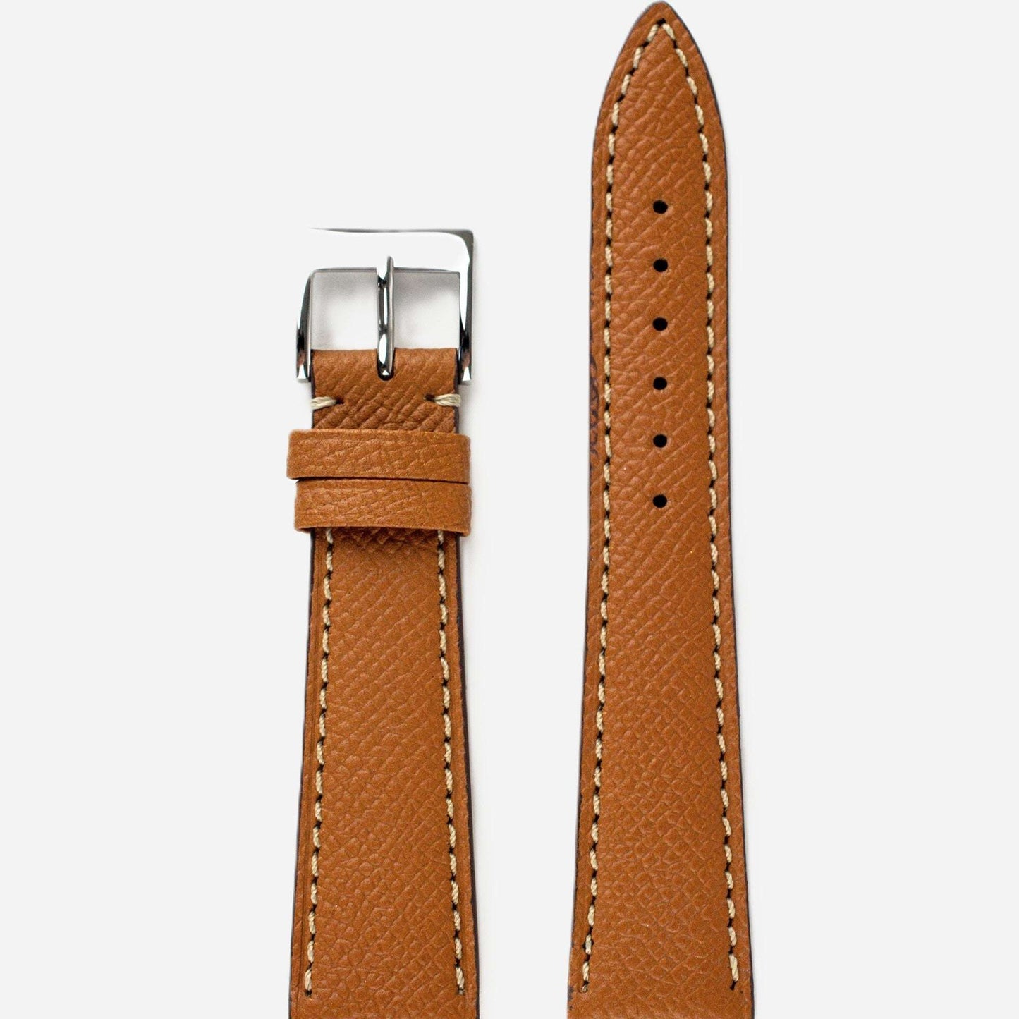 Horlogeband Epsom kalfsleder Newmarket Cognac