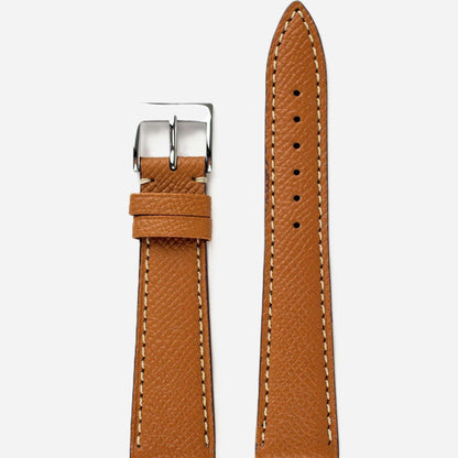 Horlogeband Epsom kalfsleder Newmarket Cognac