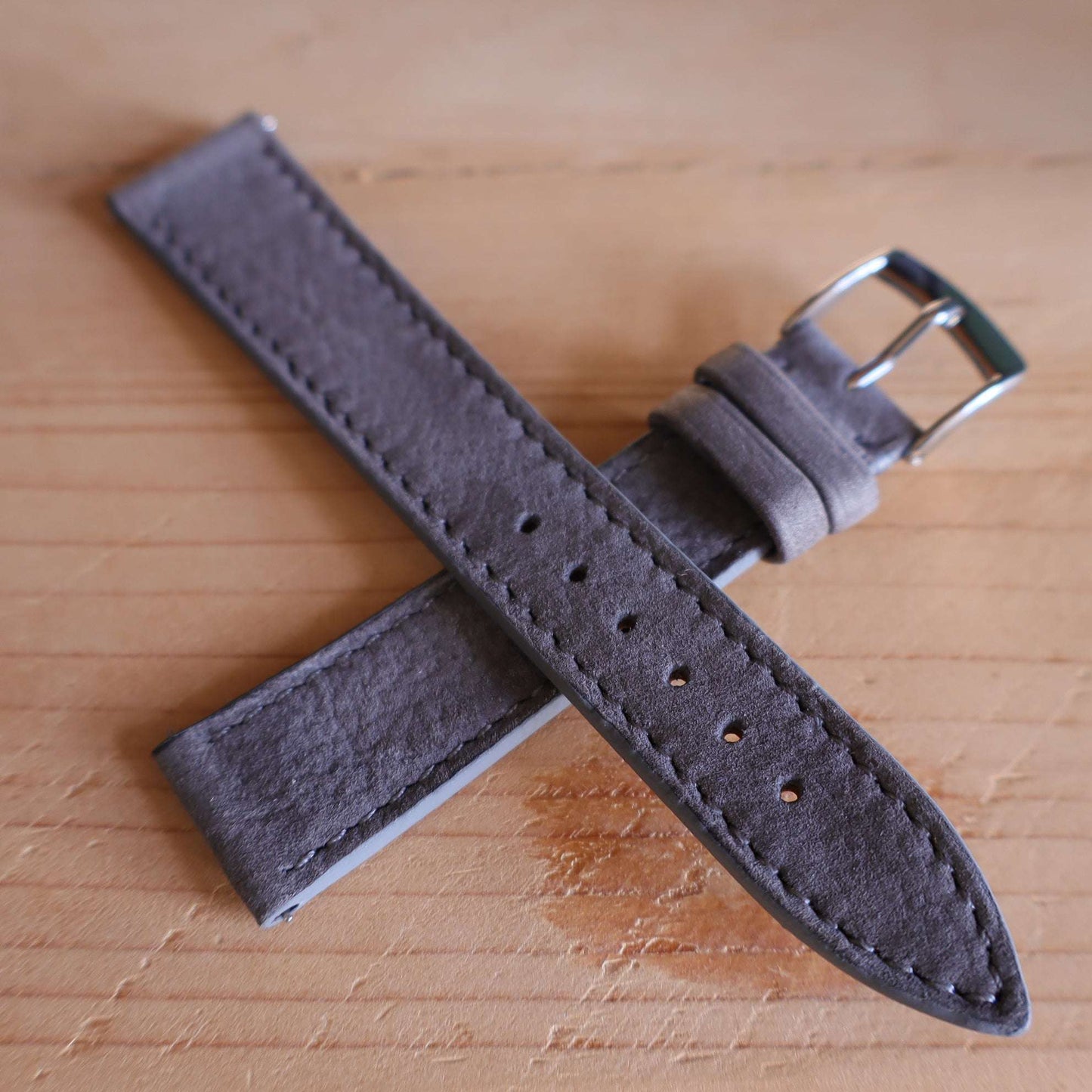 Horlogeband Nubuck stierenleder LIC Leather