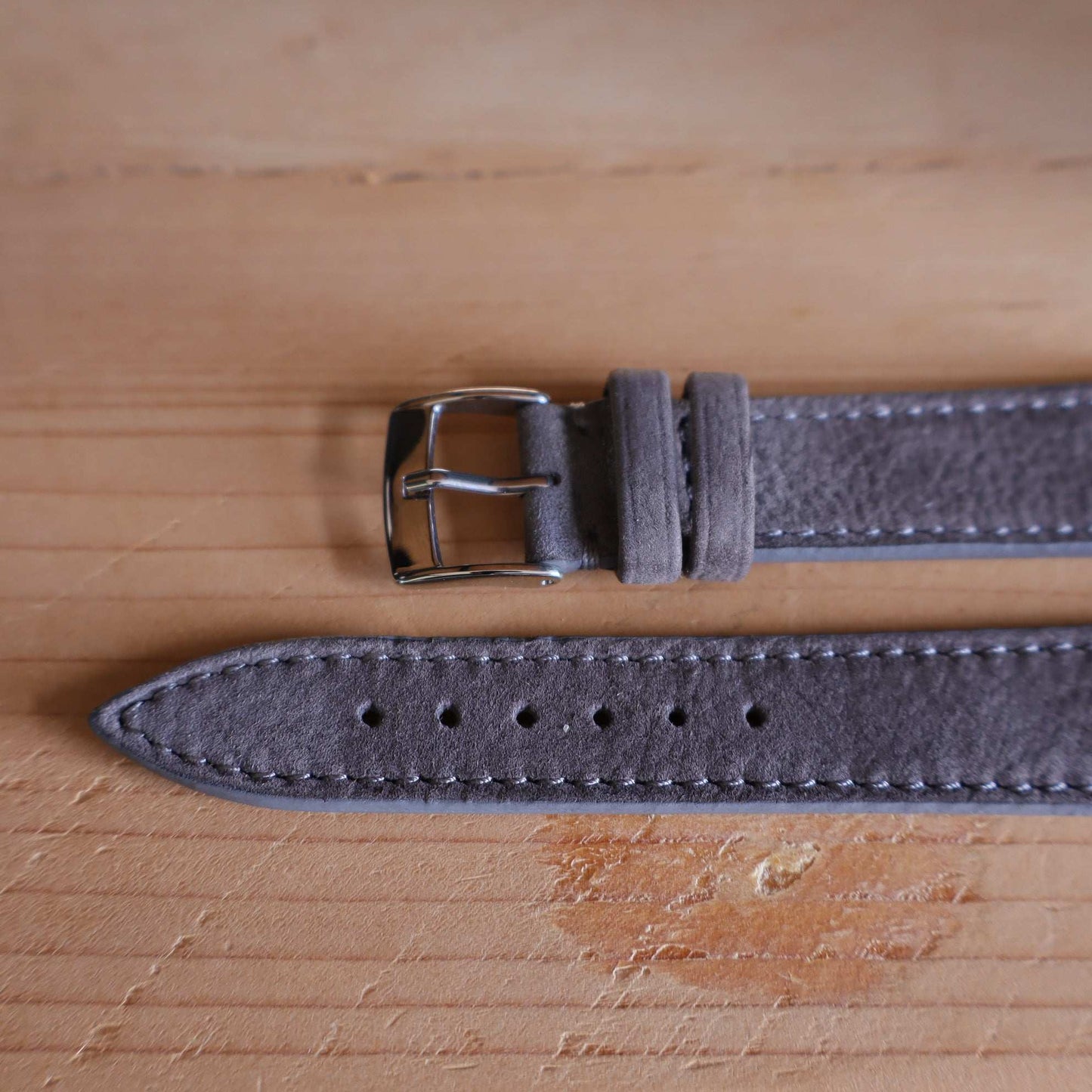 Horlogeband Nubuck stierenleder LIC Leather