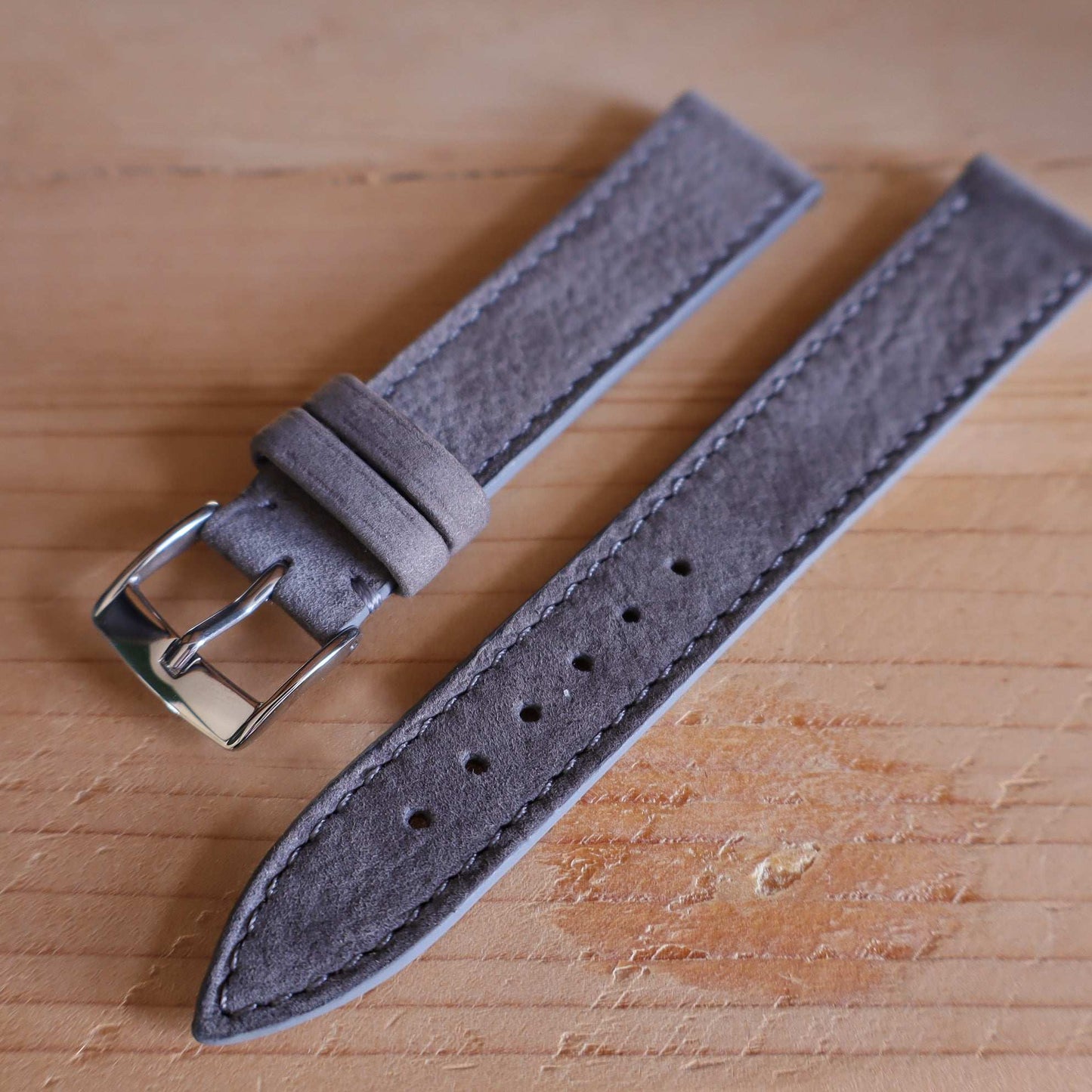 Horlogeband Nubuck stierenleder LIC Leather