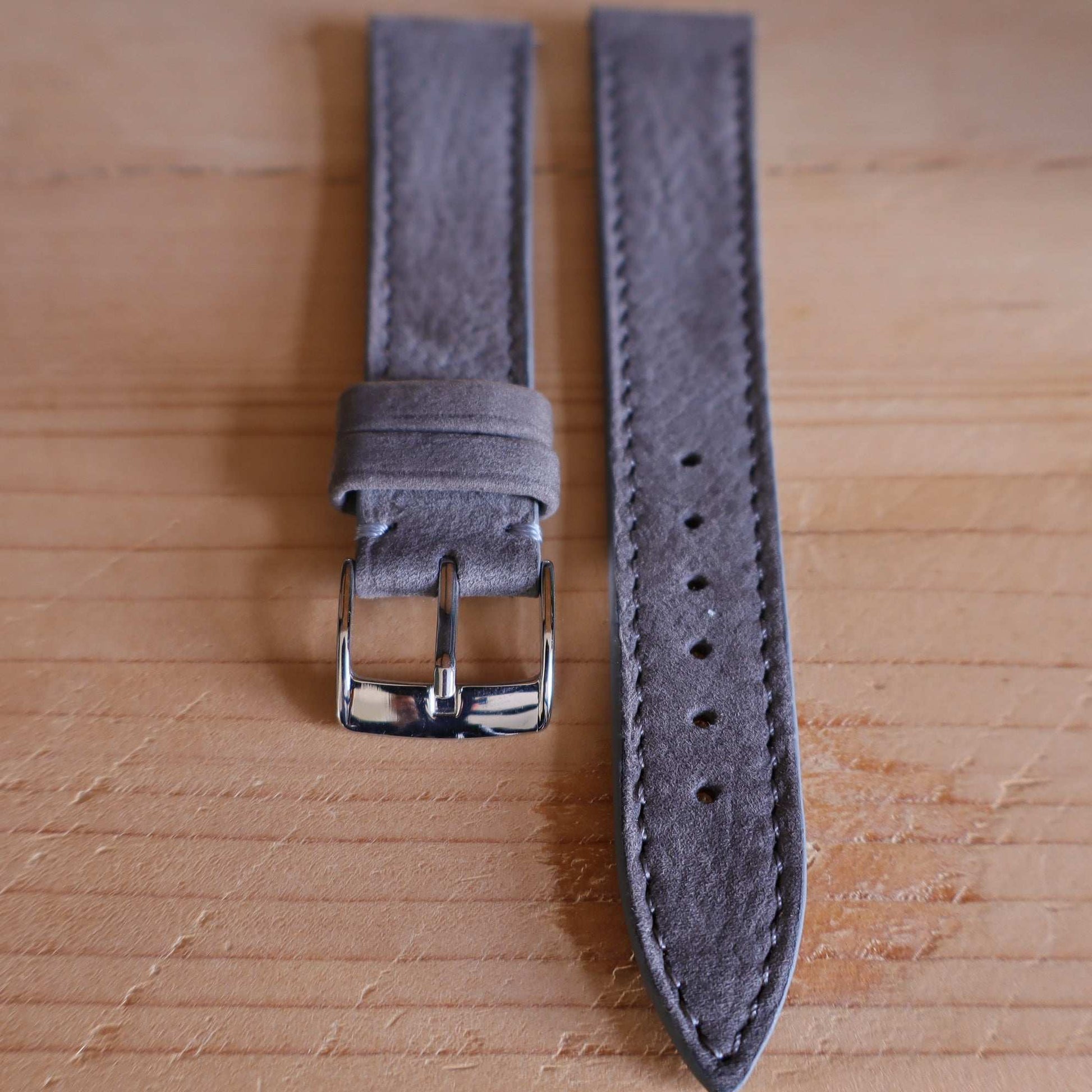 Horlogeband Nubuck stierenleder LIC Leather