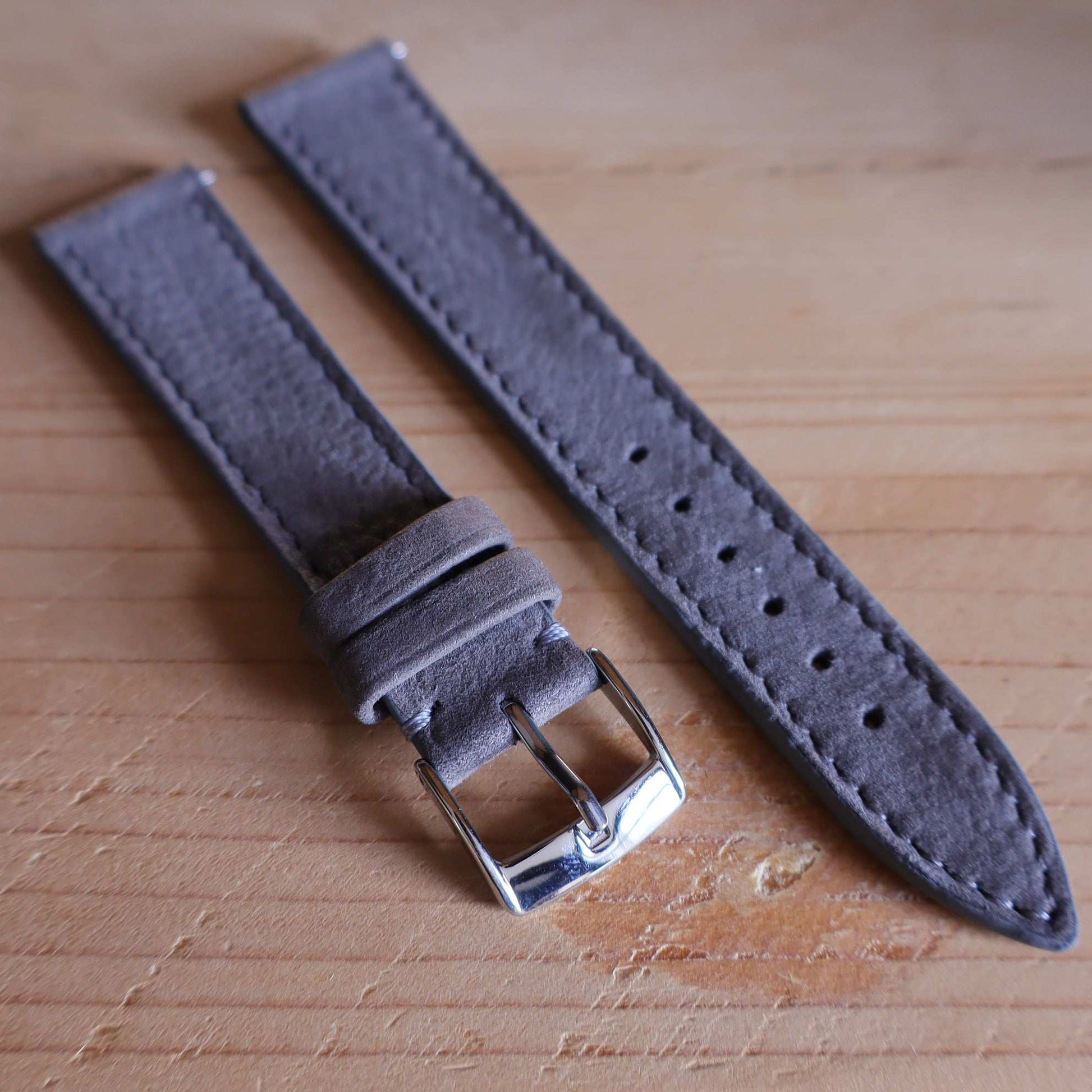 Horlogeband Nubuck stierenleder LIC Leather