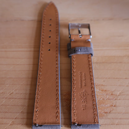 Horlogeband Nubuck stierenleder LIC Leather