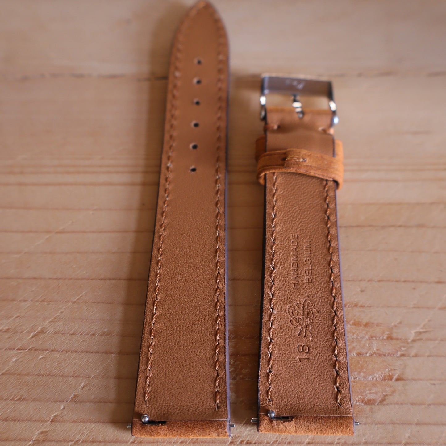 Horlogeband Nubuck stierenleder LIC Leather