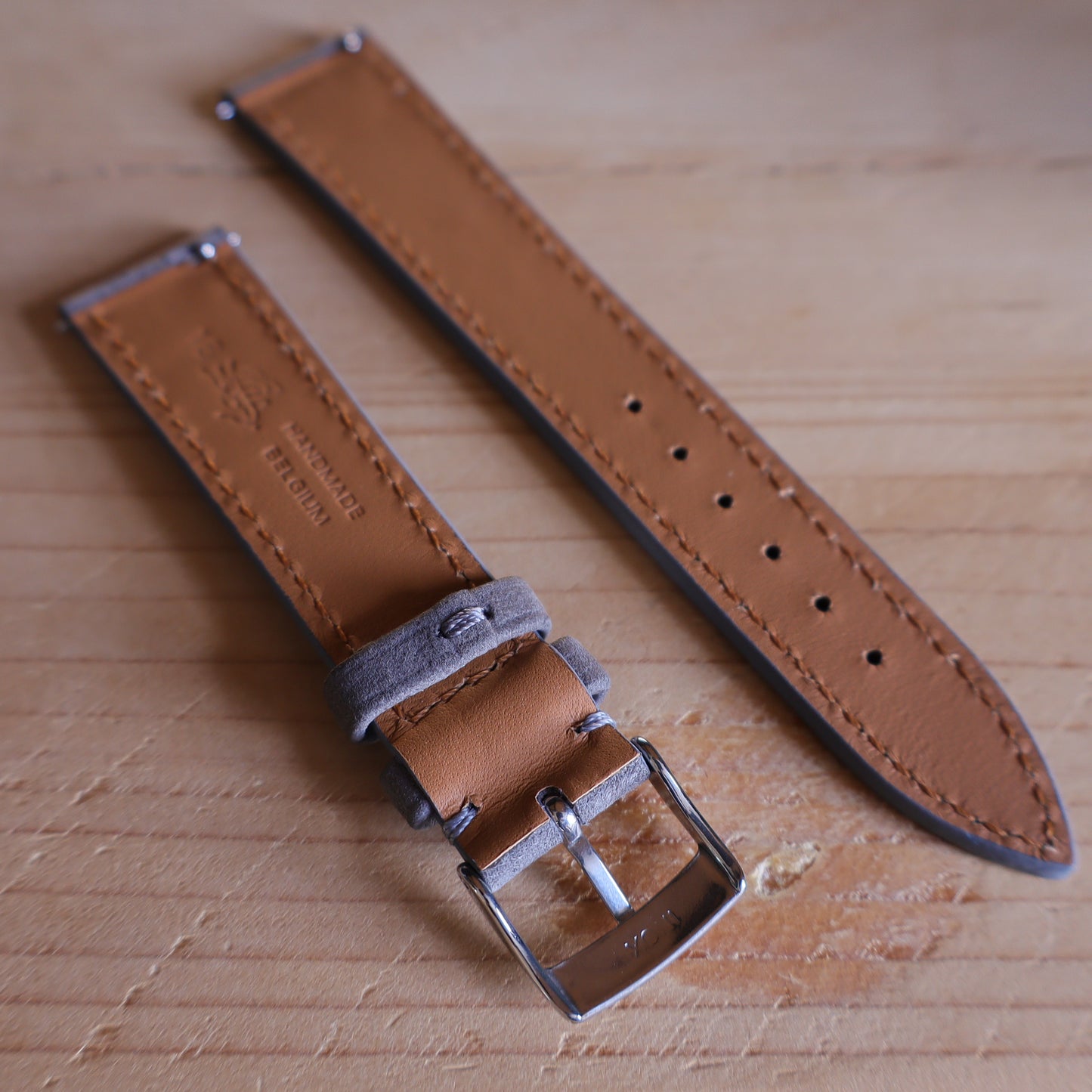 Horlogeband Nubuck stierenleder LIC Leather