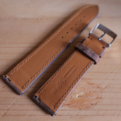 Horlogeband Nubuck stierenleder LIC Leather