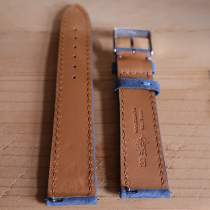 Horlogeband Nubuck stierenleder LIC Leather