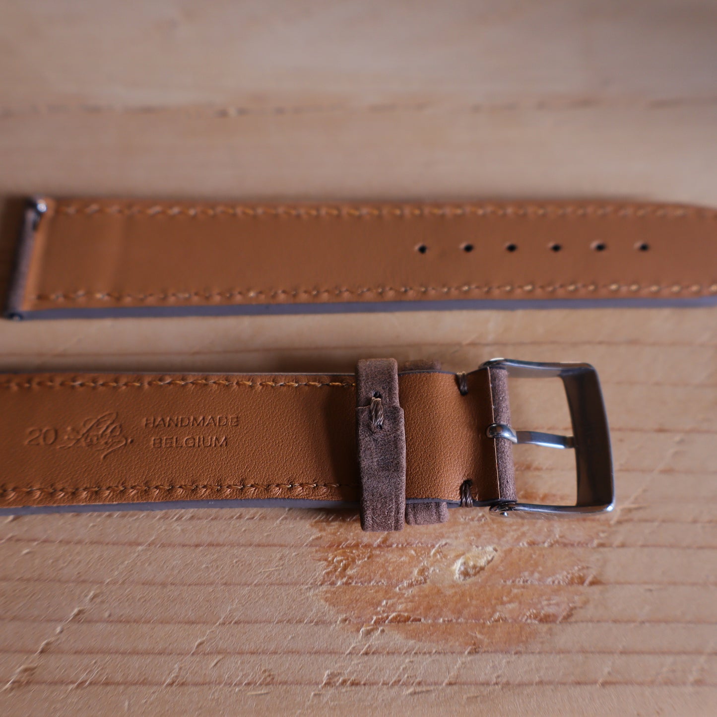 Horlogeband Nubuck stierenleder LIC Leather