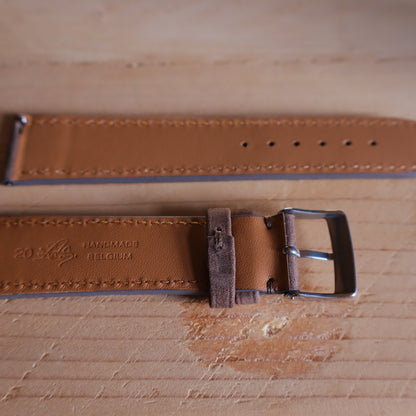 Horlogeband Nubuck stierenleder LIC Leather