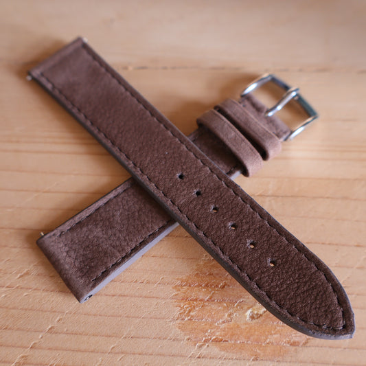 Horlogeband Nubuck stierenleder LIC Leather