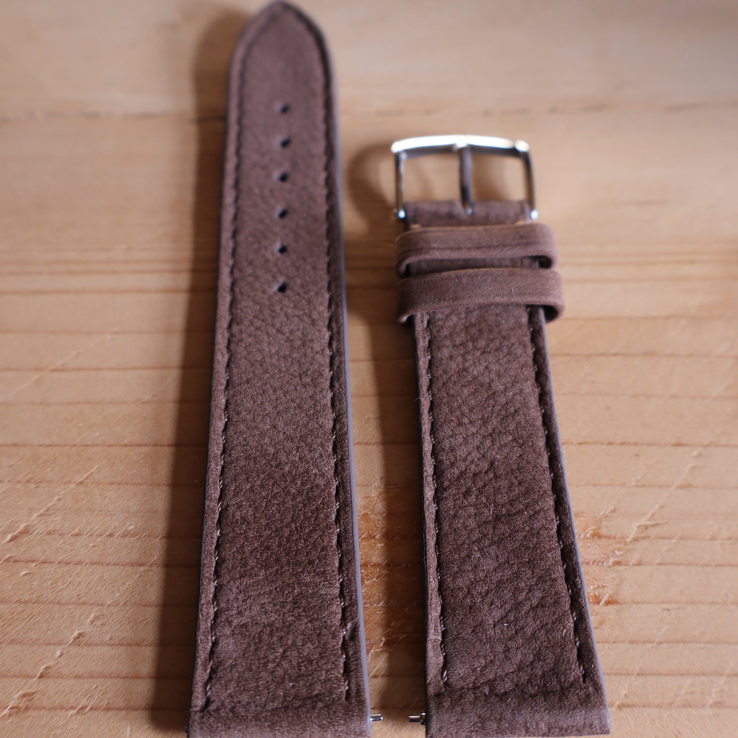 Horlogeband Nubuck stierenleder LIC Leather