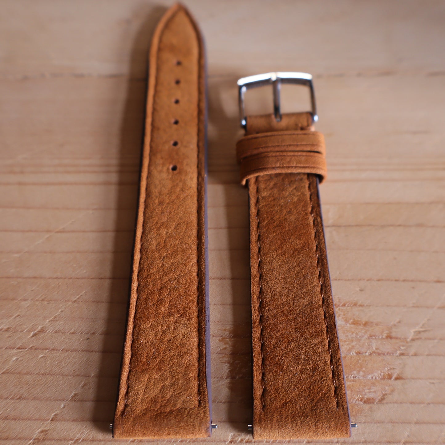 Horlogeband Nubuck stierenleder LIC Leather