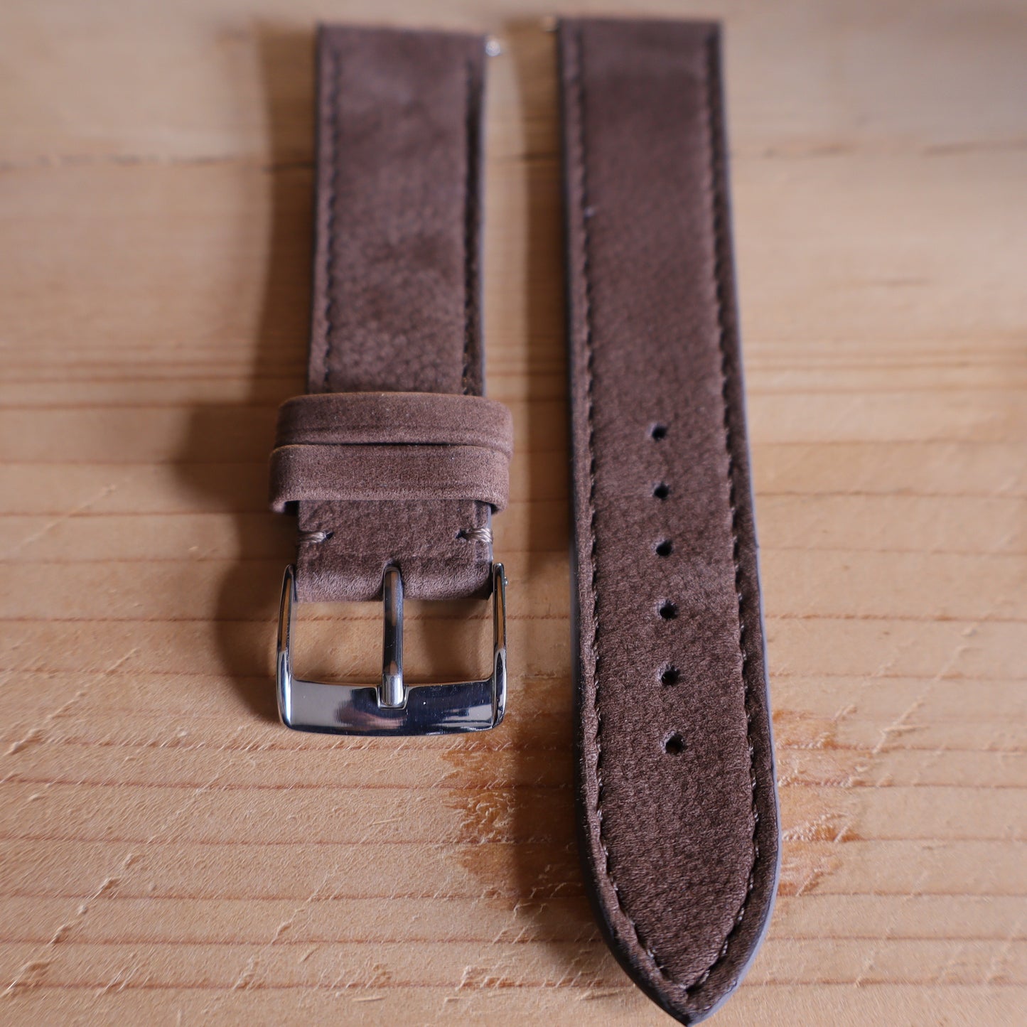 Horlogeband Nubuck stierenleder LIC Leather