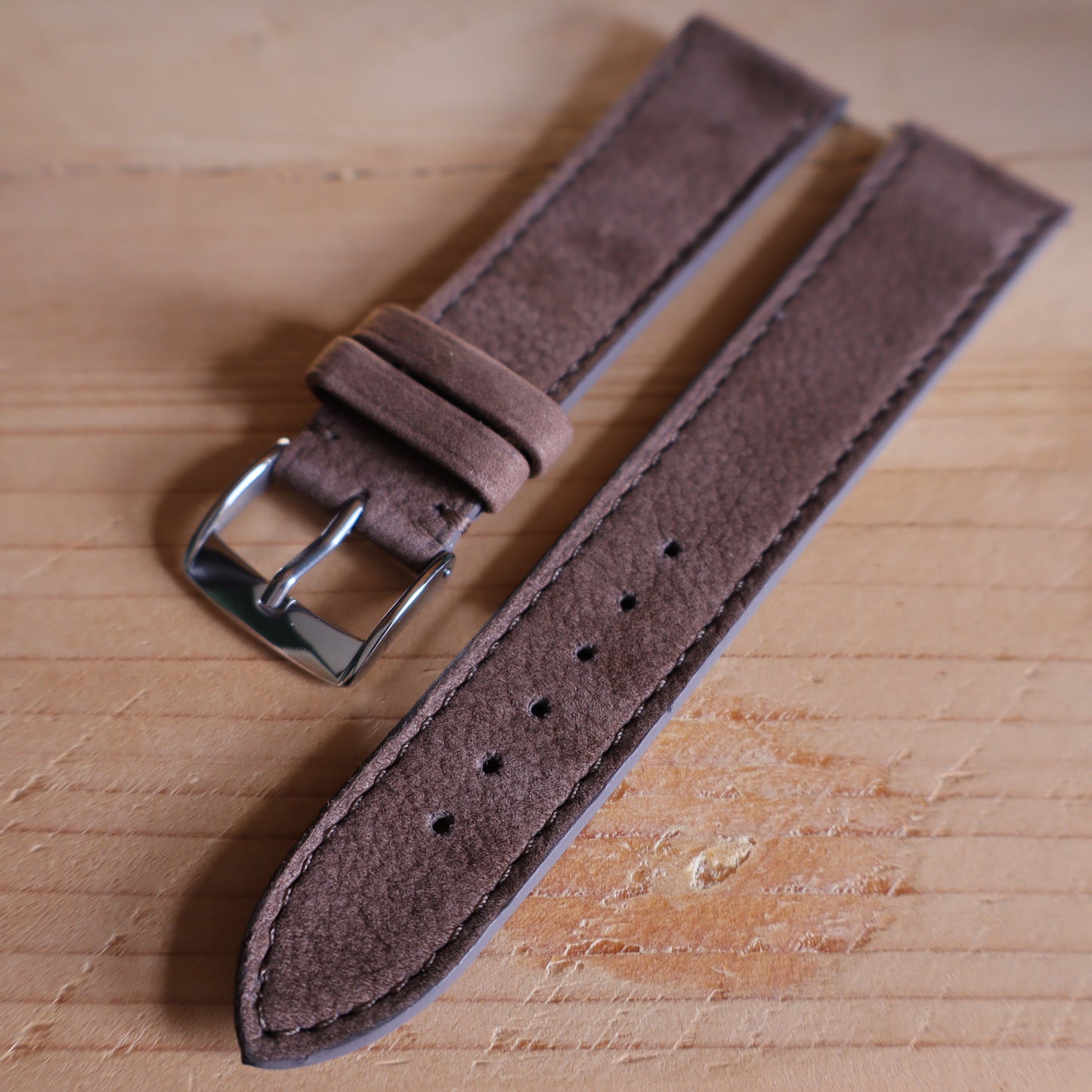 Horlogeband Nubuck stierenleder LIC Leather