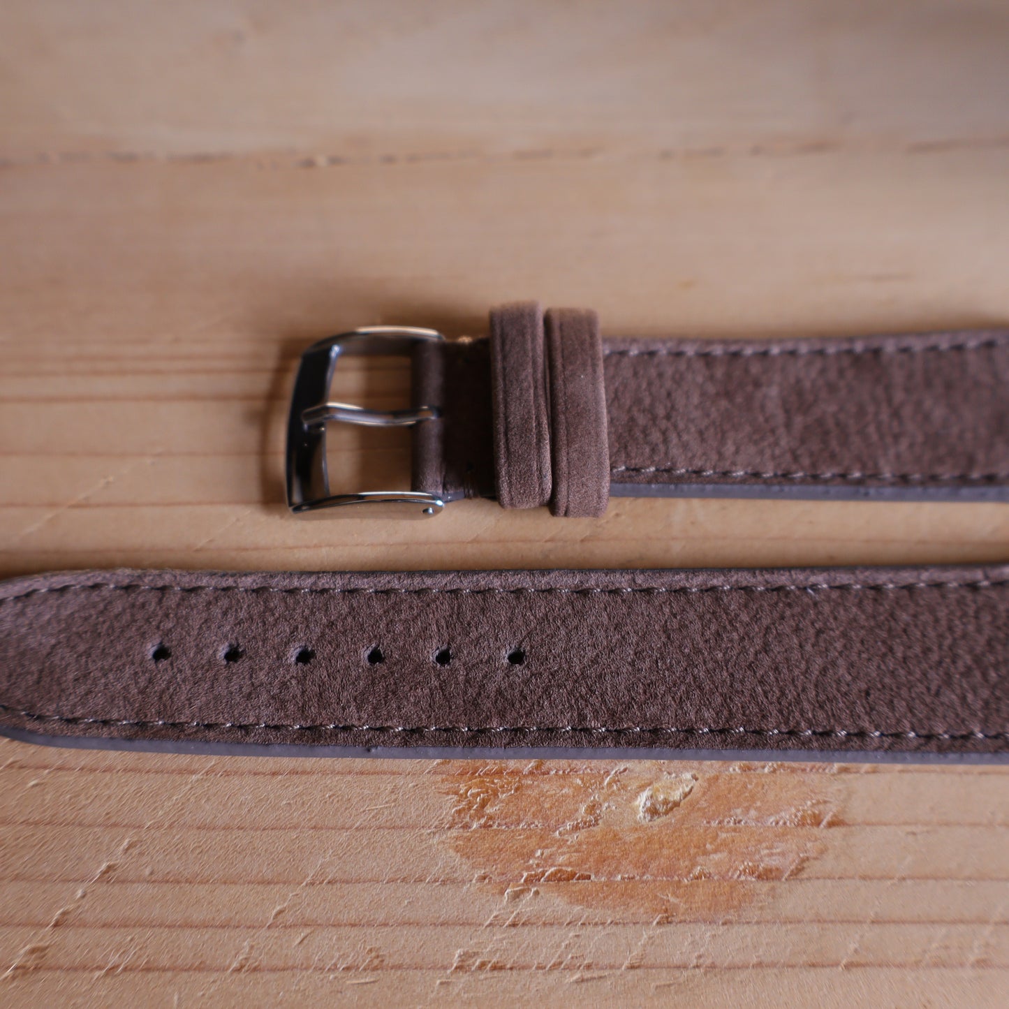 Horlogeband Nubuck stierenleder LIC Leather