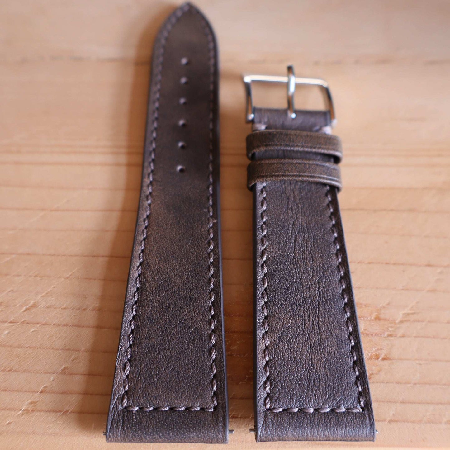 Horlogeband Patina buffelleder LIC Leather