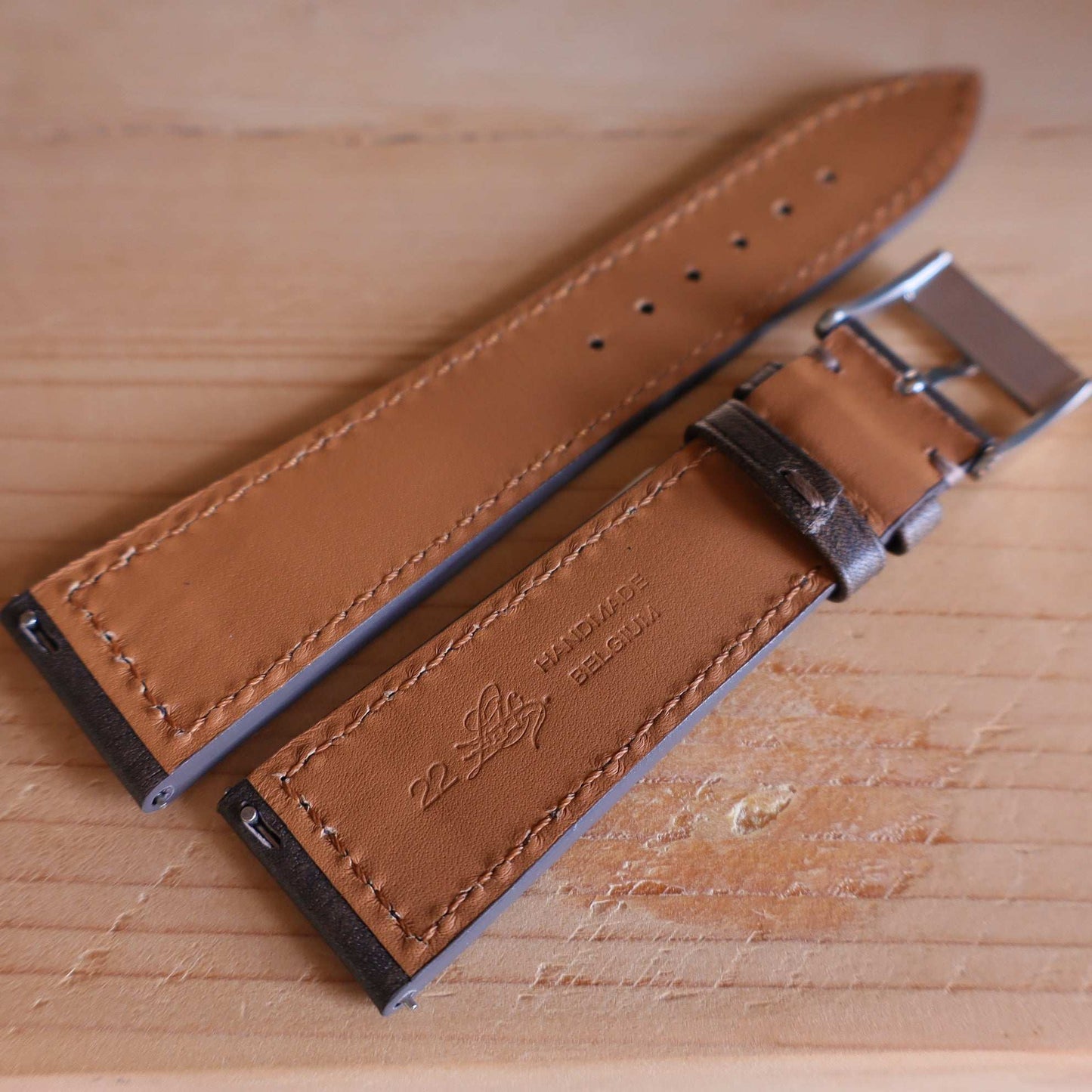 Horlogeband Patina buffelleder LIC Leather