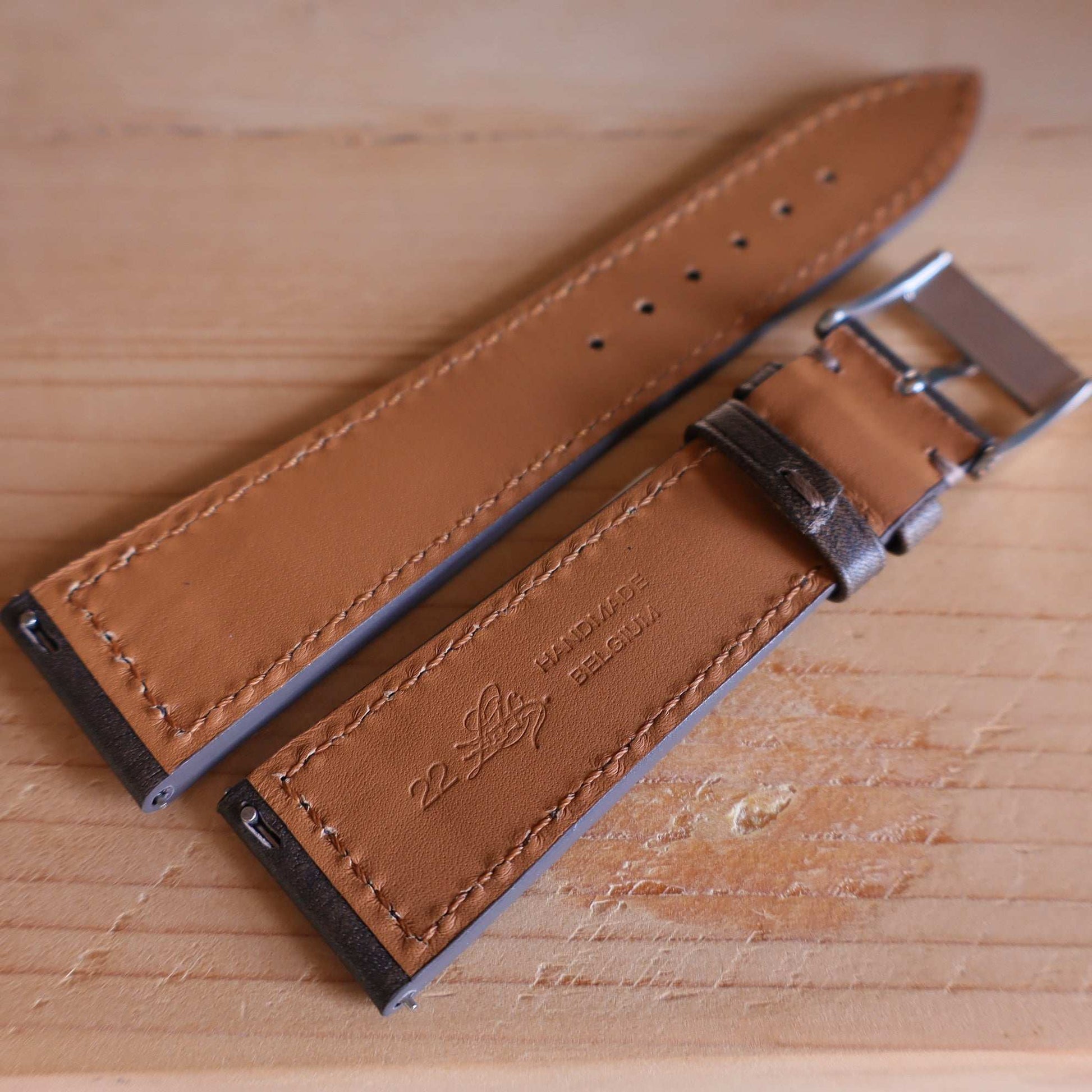 Horlogeband Patina buffelleder LIC Leather