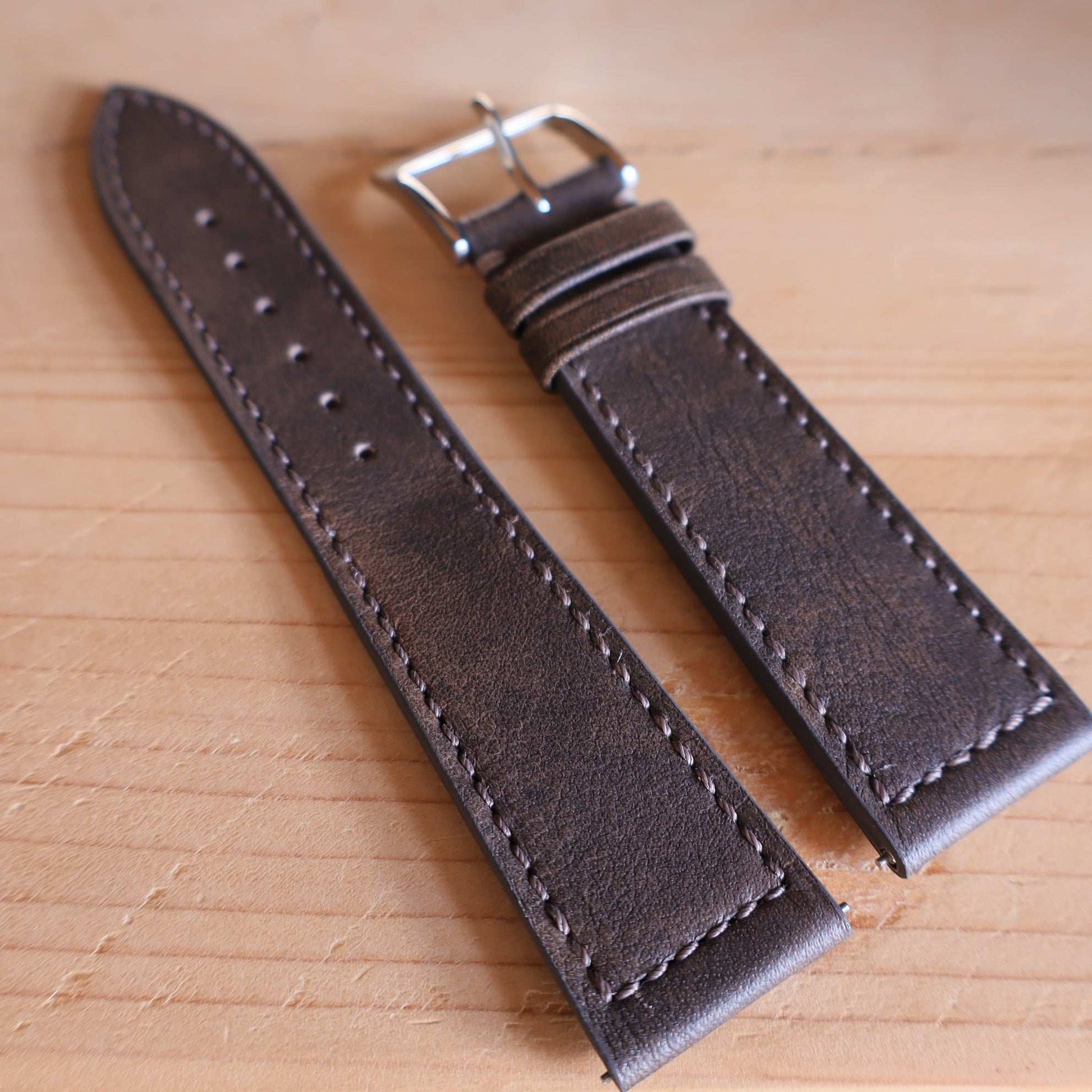 Horlogeband Patina buffelleder LIC Leather