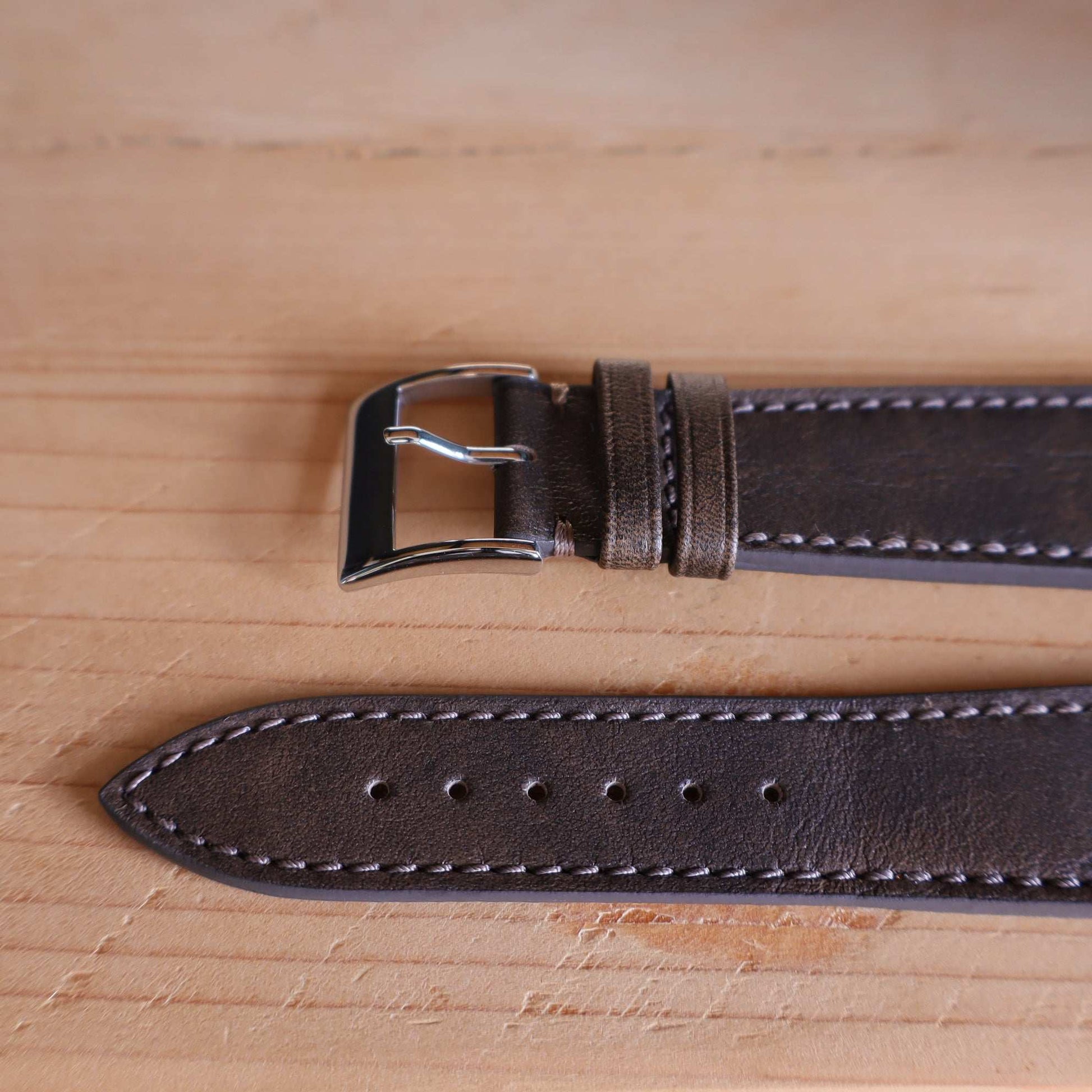 Horlogeband Patina buffelleder LIC Leather