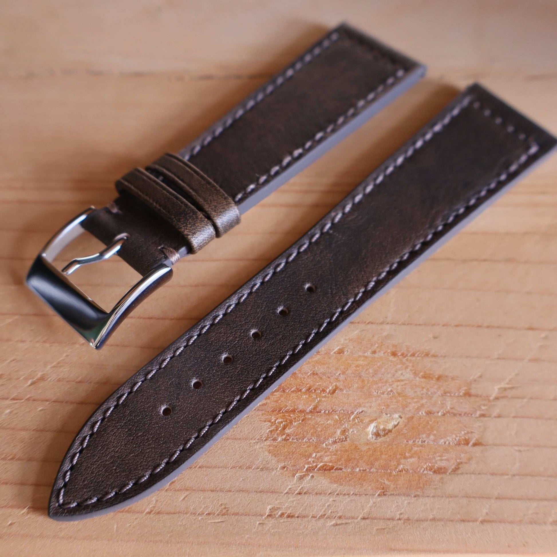 Horlogeband Patina buffelleder LIC Leather