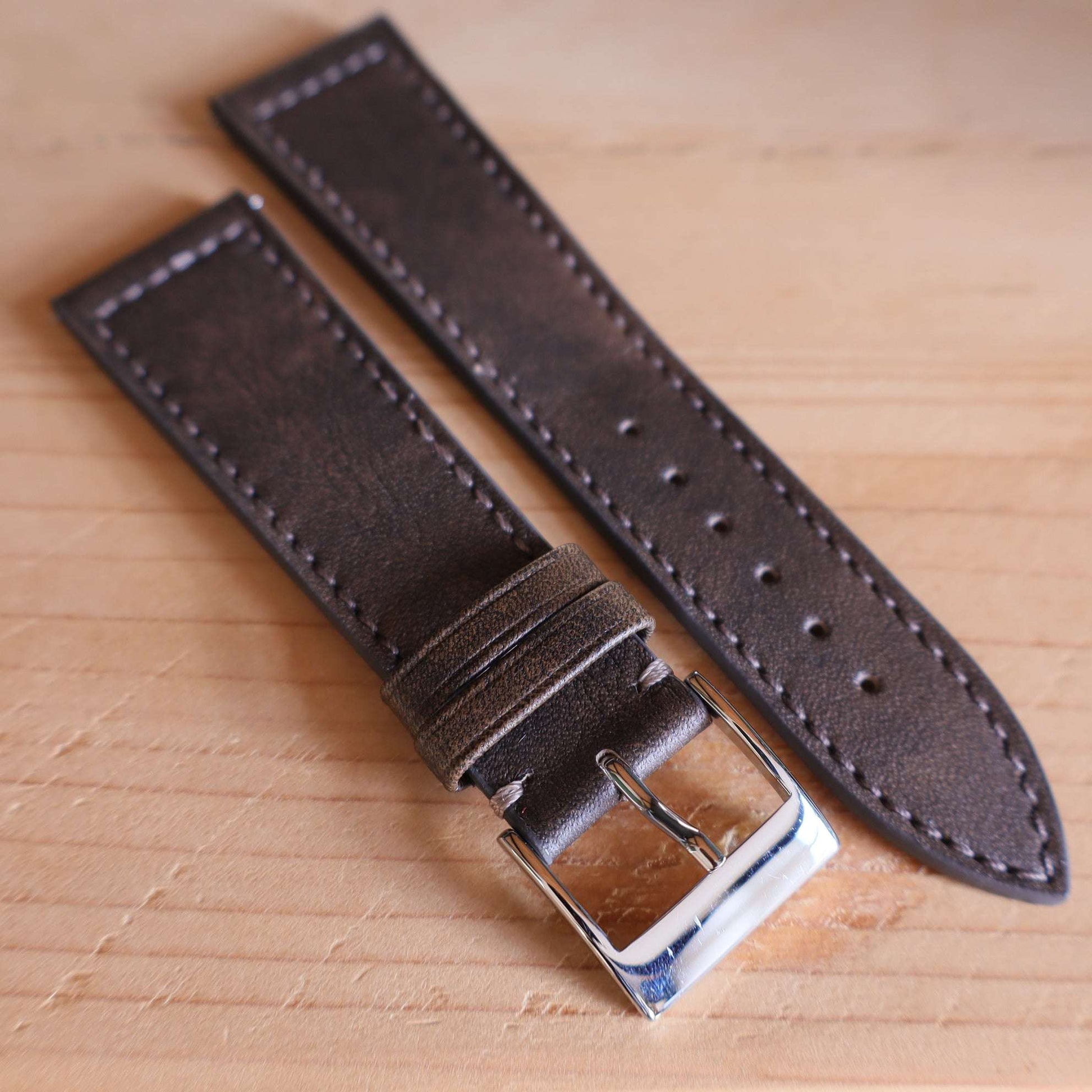 Horlogeband Patina buffelleder LIC Leather